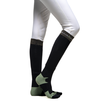 Chaussettes Flags & Cup femmes Roca Noir / vert