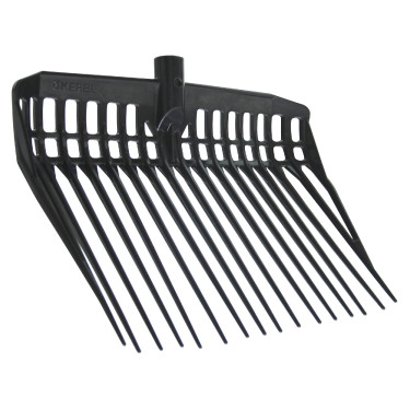 Kopstuk met spaanders EcoFork Kerbl Zwart