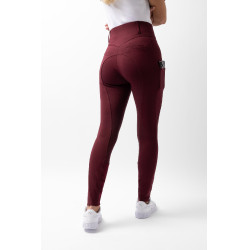 Broek met volledige grip voor alle seizoenen Horze Mira Bordeaux bruin