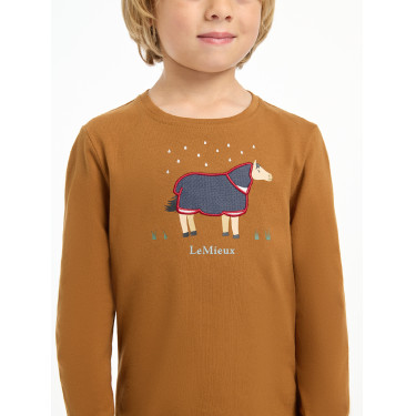 Langarmshirt Mini LeMieux Jessie Gember Bruin