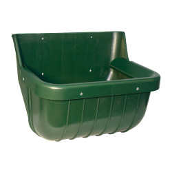 Plastic voederbak rechthoekig 15l groen Plastic voederbak rechthoekig 15l groen