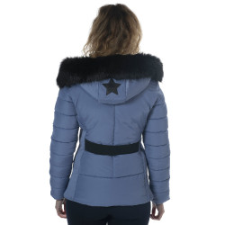 Parka Flags & Cup Kinder Kemi Denim Blauw