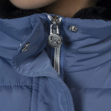 Parka Flags & Cup Kinder Kemi Denim Blauw