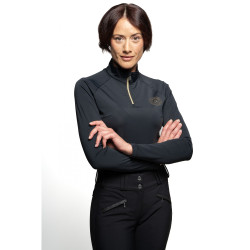 Polo techniek Flags & Cup ademend dames Isorteq Zwart