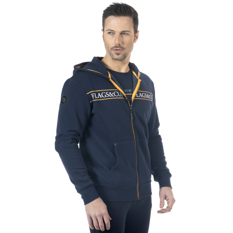 Sweat met rits Flags & Cup heren Perico