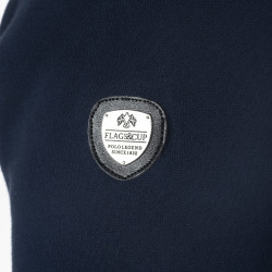Sweat met rits Flags & Cup heren Perico Marine Marineblauw