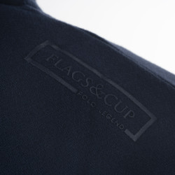Sweat met rits Flags & Cup heren Perico Marine Marineblauw