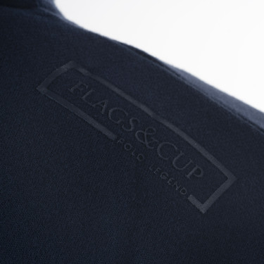 Sweat met rits Flags & Cup heren Perico Marine Marineblauw