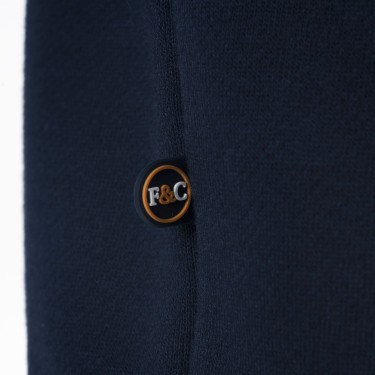 Sweat met rits Flags & Cup heren Perico Marine Marineblauw