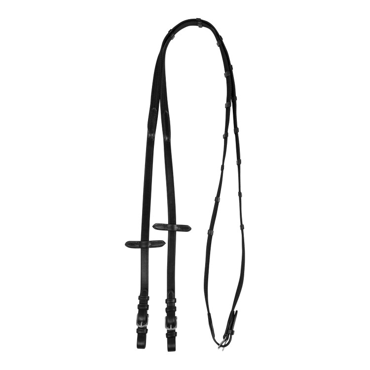 Nylon teugels met leren gespen Acavallo
