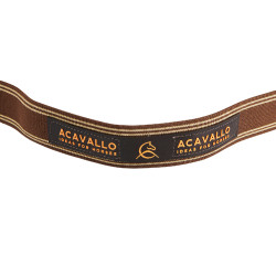Eenvoudige borsttuig met elastische band Acavallo Donkerbruin