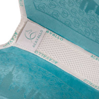 Speciale editie zadeldek JS CW-3DS louvre & bamboe met siliconen grip Acavallo Lichtblauw Speciale editie zadeldek JS CW-3DS louvre & bamboe met siliconen grip Acavallo Lichtblauw