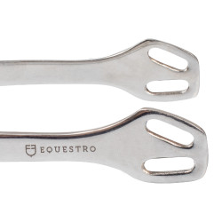 Éperons anglais avec molette en laiton horizontale Equestro