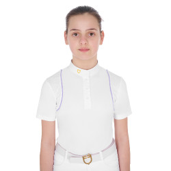 Getailleerd wedstrijdshirt voor meisjes met knopen Equestro