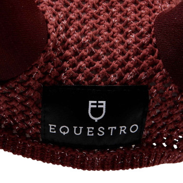 Vliegenmuts van katoen met Cordura-stof en glitters Equestro Vliegenmuts van katoen met Cordura-stof en glitters Equestro