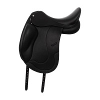 Dressuurzadel van gevoerd leer Equestro Zwart Dressuurzadel van gevoerd leer Equestro Zwart