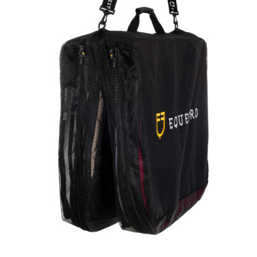 Tas voor zadeldek met logo Equestro Zwart