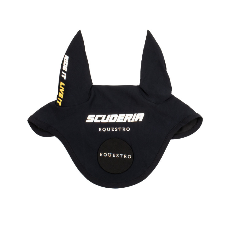 Orenbeschermers Scuderia Equestro van technische stof met klittenbandsluiting Orenbeschermers Scuderia Equestro van technische stof met klittenbandsluiting