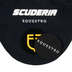 Orenbeschermers Scuderia Equestro van technische stof met klittenbandsluiting Zwart