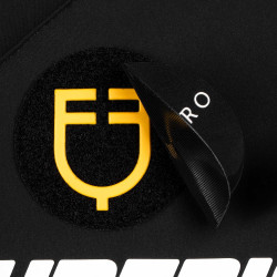 Springzadeldoek Scuderia Equestro van technisch Equestro-stof Zwart