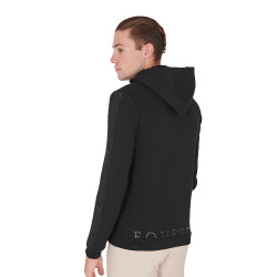 Herenhoodie met fleecevoering Equestro Zwart
