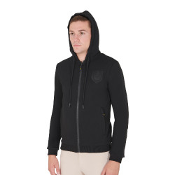 Herenhoodie met fleecevoering Equestro Zwart