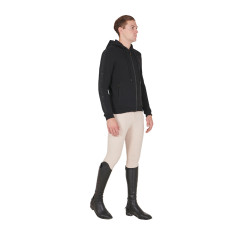 Herenhoodie met fleecevoering Equestro Zwart