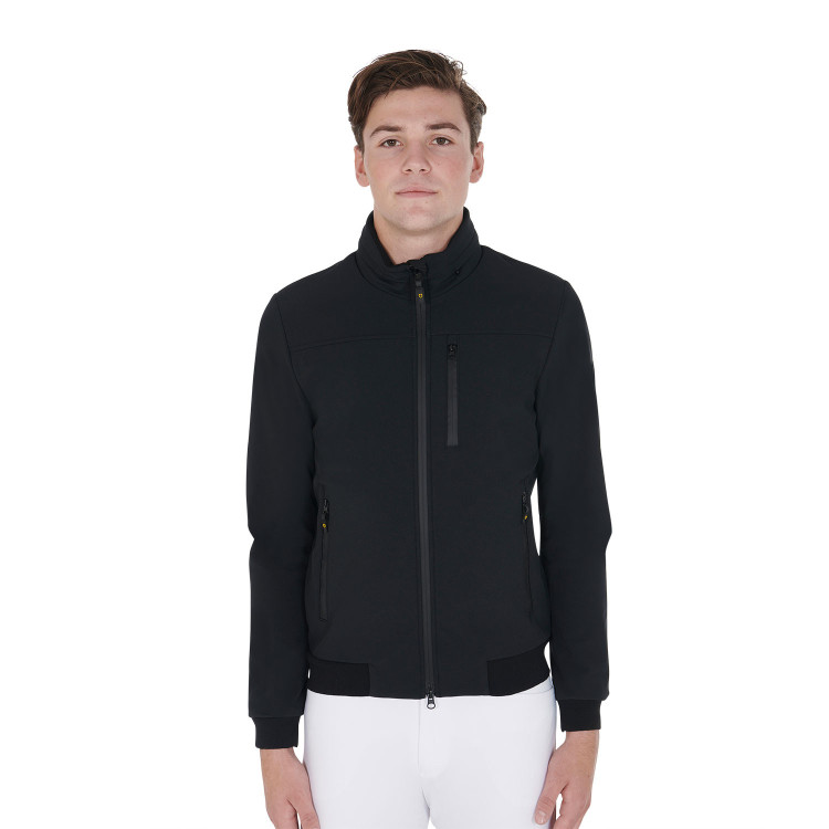 Herenjas van technische stof met afneembare capuchon Equestro Herenjas van technische stof met afneembare capuchon Equestro