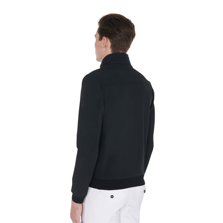 Herenjas van technische stof met afneembare capuchon Equestro Herenjas van technische stof met afneembare capuchon Equestro