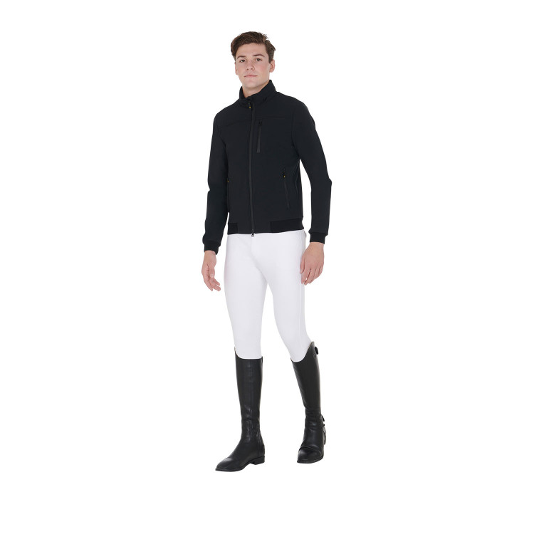 Herenjas van technische stof met afneembare capuchon Equestro Herenjas van technische stof met afneembare capuchon Equestro