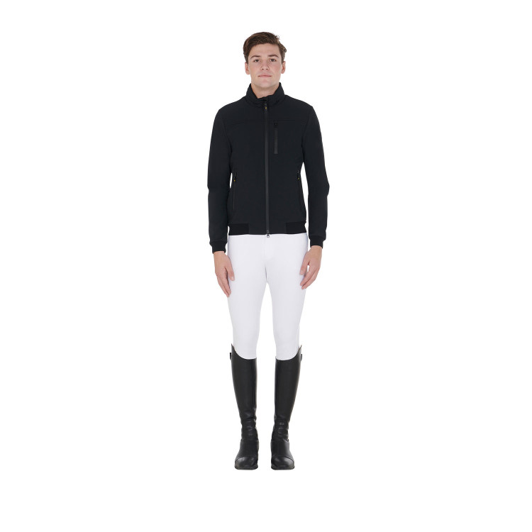 Herenjas van technische stof met afneembare capuchon Equestro Herenjas van technische stof met afneembare capuchon Equestro
