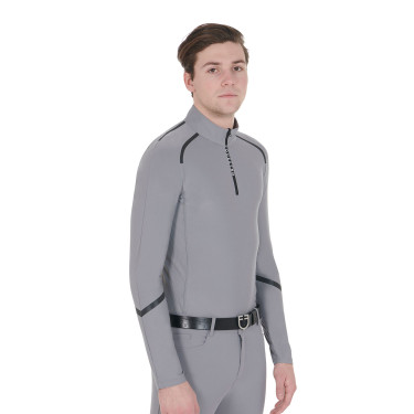 Trainingspolo met lange mouwen voor heren, slim fit Equestro Trainingspolo met lange mouwen voor heren, slim fit Equestro