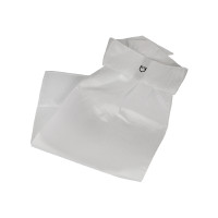 Wedstrijdplastron met geborduurd Equestro-logo Wit