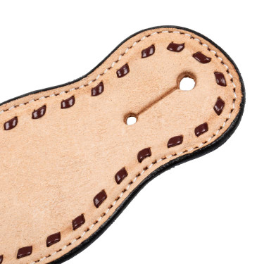 Tweekleurige western sporenriem Pool's Hazelnoot / naturel Bruin