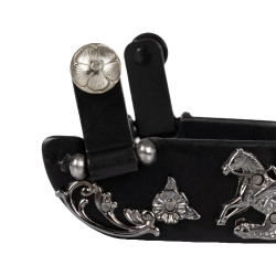 Éperons Metalab pour reining avec motifs de fleurs Pool's