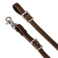 Teugels met vlechtwerk versieringen van leer Pool's Roze