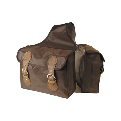 Achterzadeltas van nylon Pool's Bruin