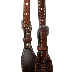 Western hoofdstel met een Pool's oor Hazelnoot Bruin