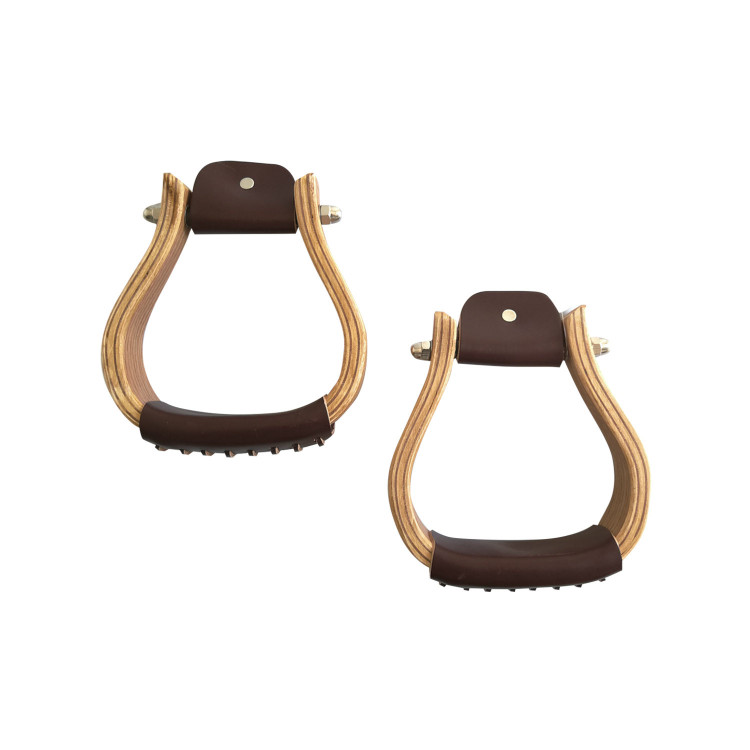 Western stijgbeugel van hout Pool's 2"