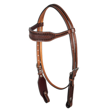 Westernhoofdstel met breed frontriem Pool's Westernhoofdstel met breed frontriem Pool's