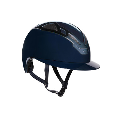 Casque Apex Chrome Lady Bleu Marine Brillant Suomy Marine glossy