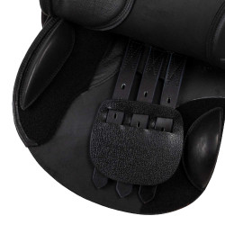 Springzadel van leer Chicago met verwisselbare boom inclusief 4 Supreme bomen Zwart