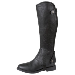 Leren minichaps Covalliero Elasto zwart