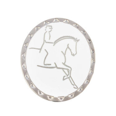 Dressuurruiterbroche Umbria Equitazione Zilver