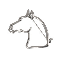 Kraagspelden Master2 model paardenhoofd Umbria Equitazione Zilver