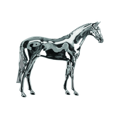 Épingles de cravate plaquées argent modèle cheval debout Umbria Equitazione