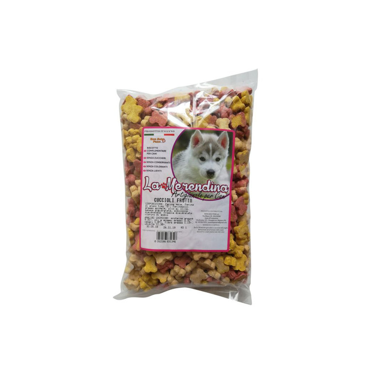 La Merendina koekjes voor puppy's met fruitsmaak 1kg Umbria Equitazione La Merendina koekjes voor puppy's met fruitsmaak 1kg Umbria Equitazione