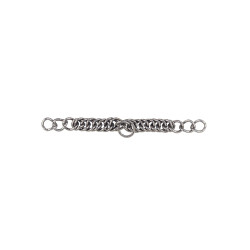 Dubbele kinriemketting van roestvrij staal Umbria Equitazione