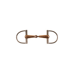 Mors D Ring hol met mondstuk in koper Umbria Equitazione