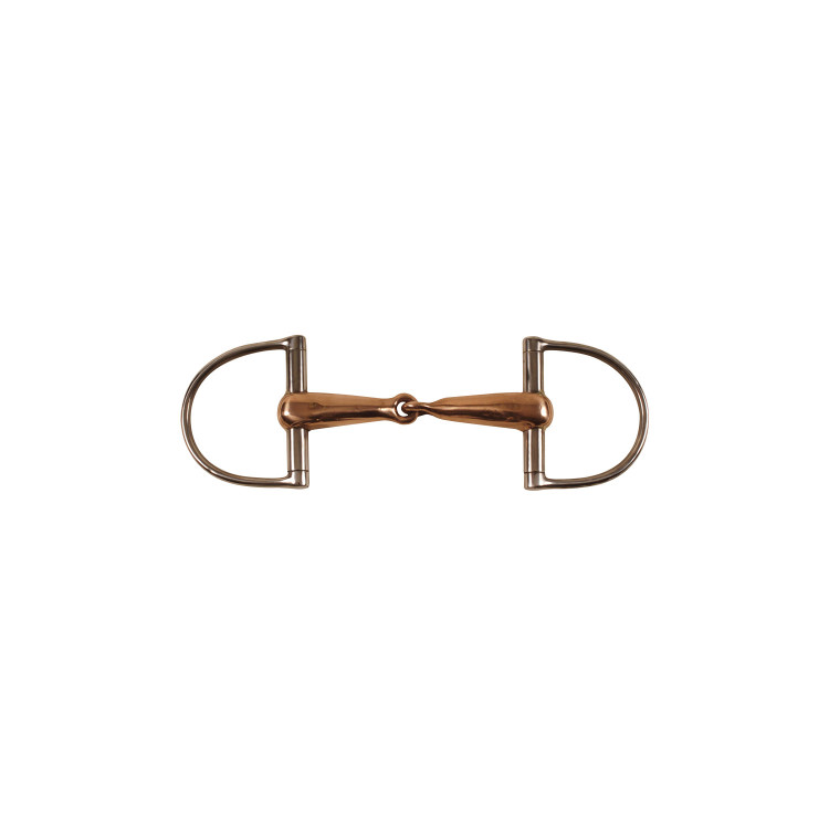 Mors D Ring hol met mondstuk in koper Umbria Equitazione